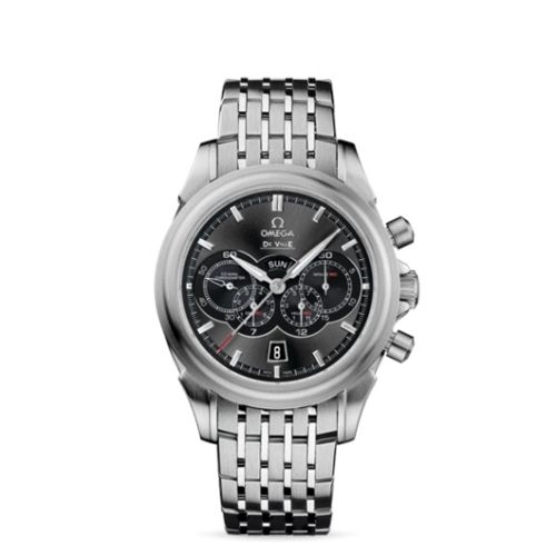 Omega De Ville Co-Axial 41 Chronograph 4 Counters Stainless Steel / Grey / Bracelet